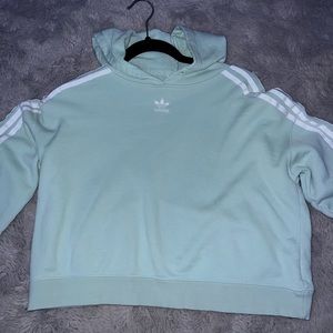 Fleece Adidas Cropped Hoodie